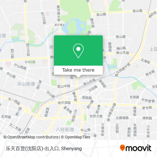 乐天百货(沈阳店)-出入口 map