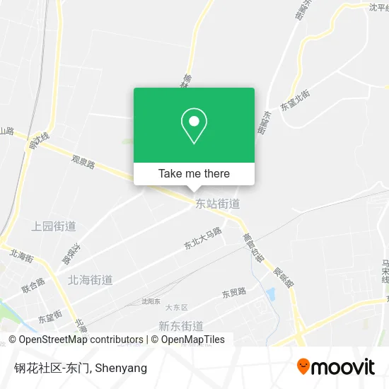 钢花社区-东门 map