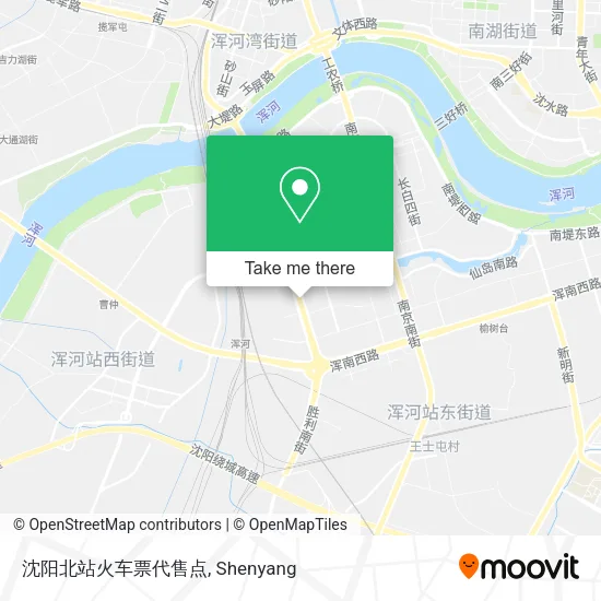 沈阳北站火车票代售点 map