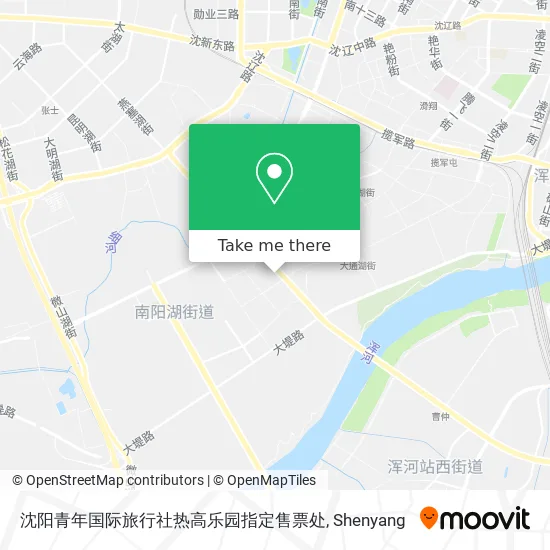 沈阳青年国际旅行社热高乐园指定售票处 map