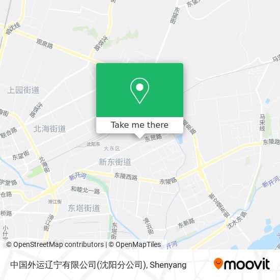 中国外运辽宁有限公司(沈阳分公司) map