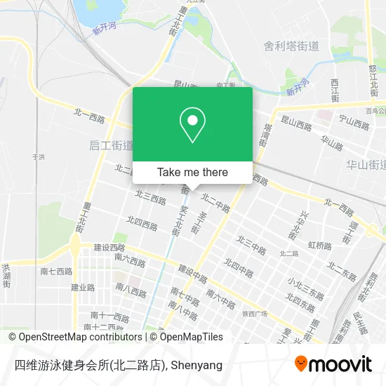 四维游泳健身会所(北二路店) map