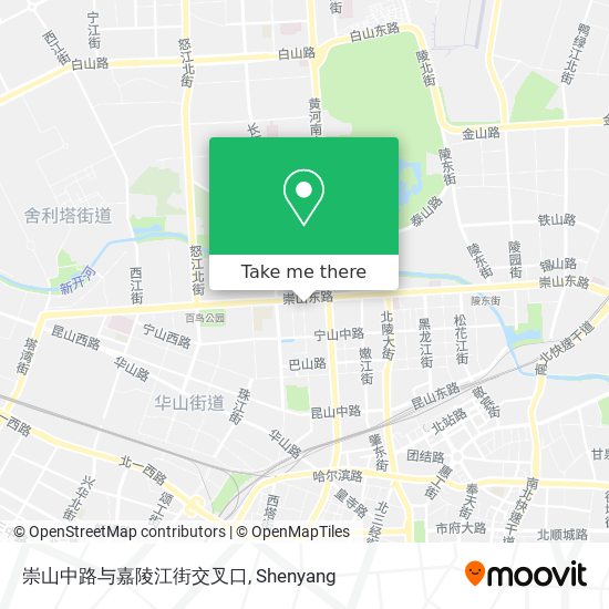 崇山中路与嘉陵江街交叉口 map