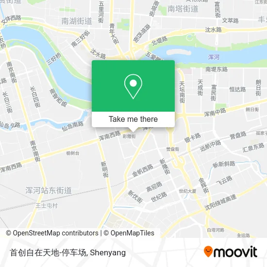 首创自在天地-停车场 map