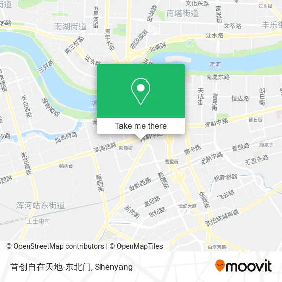 首创自在天地-东北门 map
