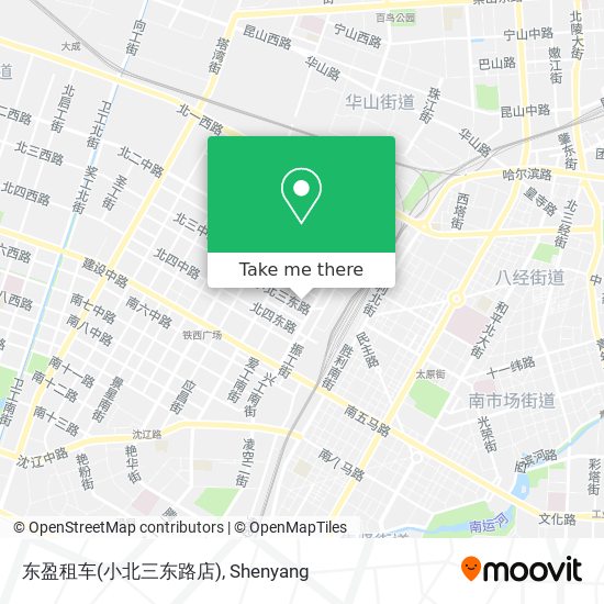 东盈租车(小北三东路店) map