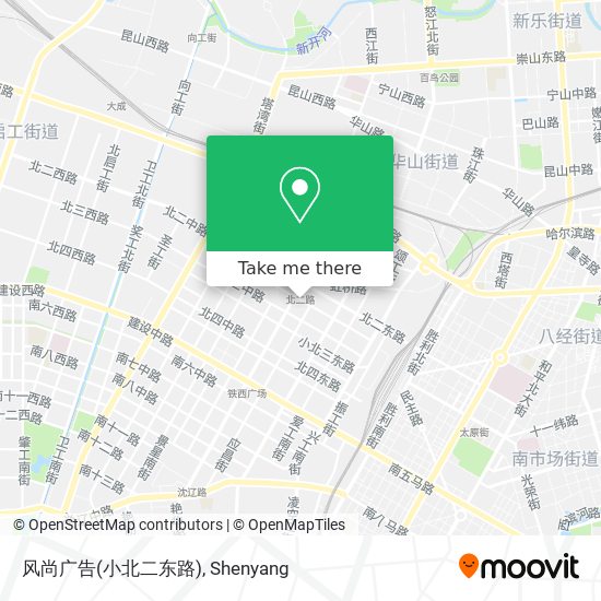 风尚广告(小北二东路) map