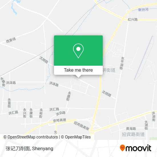 张记刀削面 map