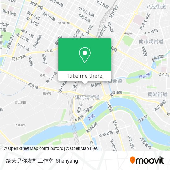 缘来是你发型工作室 map