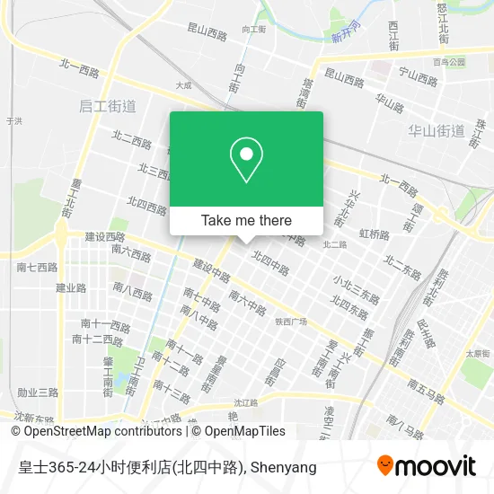 皇士365-24小时便利店(北四中路) map