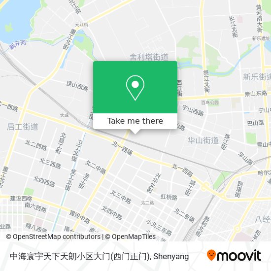 中海寰宇天下天朗小区大门(西门正门) map