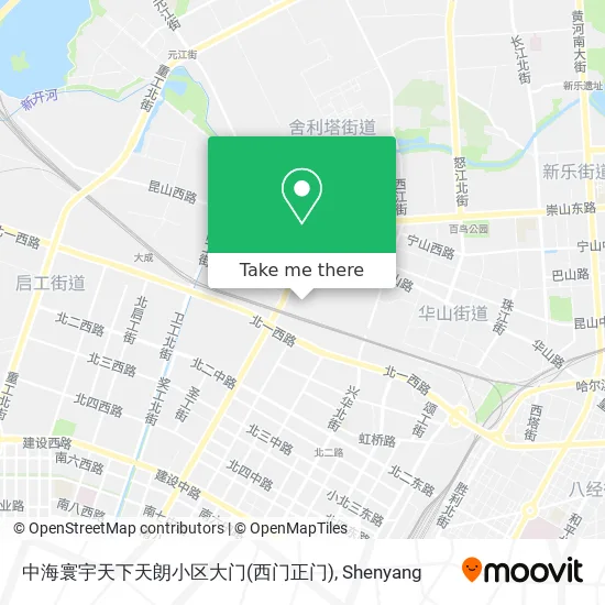 中海寰宇天下天朗小区大门(西门正门) map