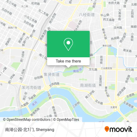 南湖公园-北1门 map