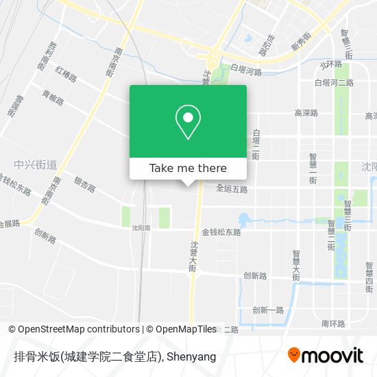 排骨米饭(城建学院二食堂店) map