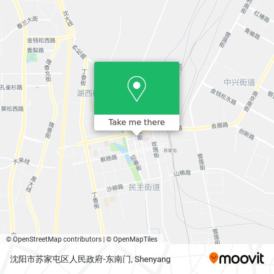沈阳市苏家屯区人民政府-东南门 map