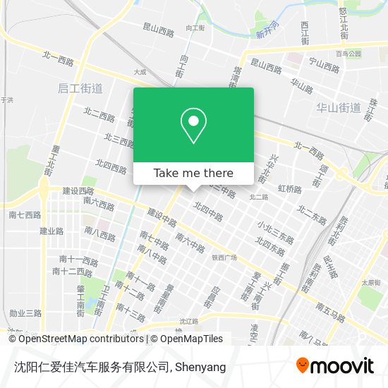 沈阳仁爱佳汽车服务有限公司 map