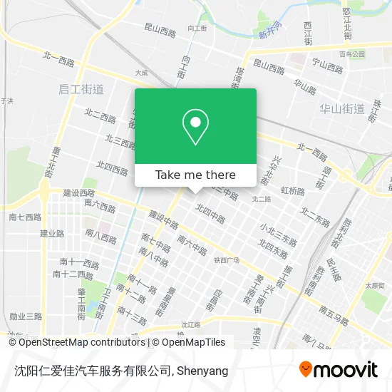 沈阳仁爱佳汽车服务有限公司 map