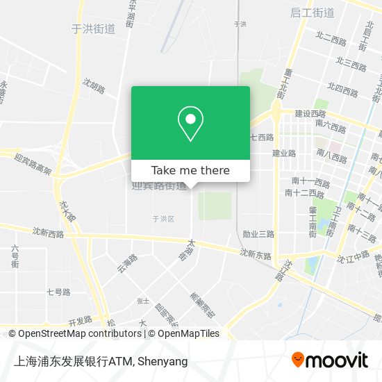 上海浦东发展银行ATM map