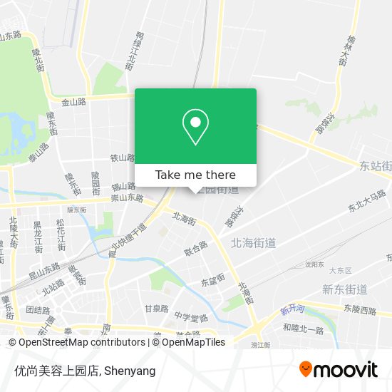 优尚美容上园店 map