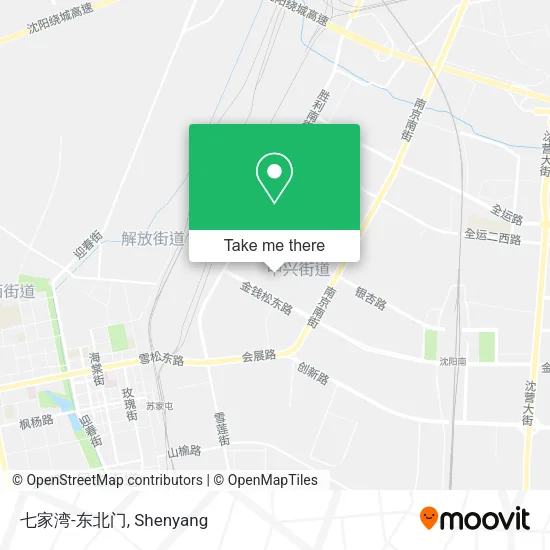 七家湾-东北门 map