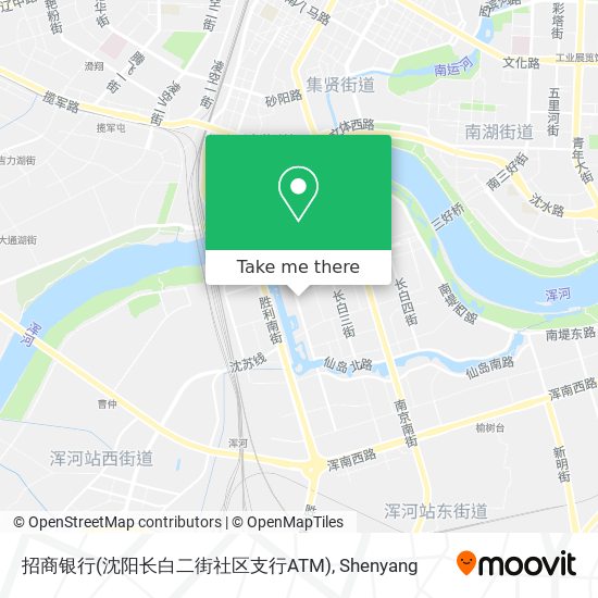 招商银行(沈阳长白二街社区支行ATM) map