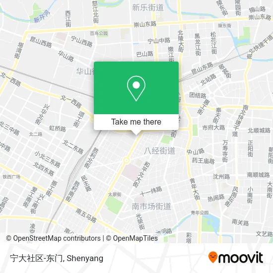 宁大社区-东门 map