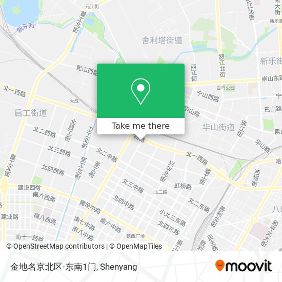 金地名京北区-东南1门 map