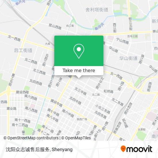 沈阳众志诚售后服务 map