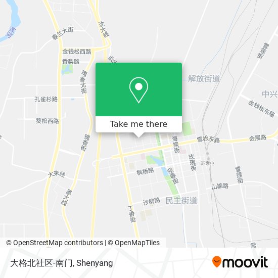大格北社区-南门 map