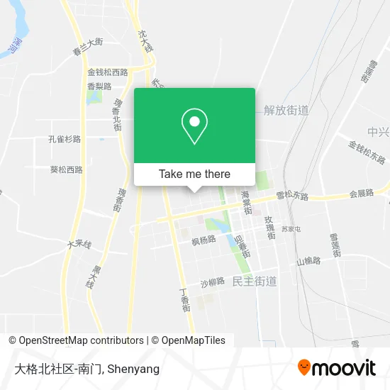 大格北社区-南门 map