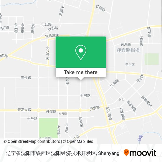 辽宁省沈阳市铁西区沈阳经济技术开发区 map