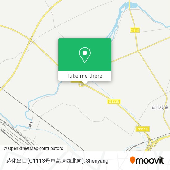 造化出口(G1113丹阜高速西北向) map