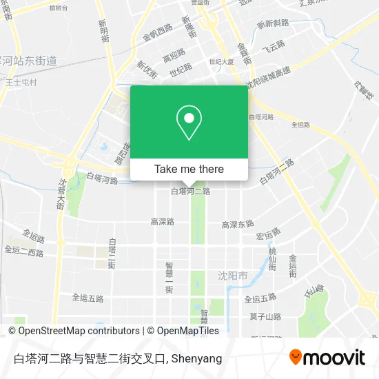 白塔河二路与智慧二街交叉口 map