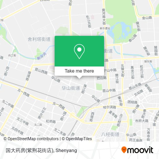 国大药房(紫荆花街店) map