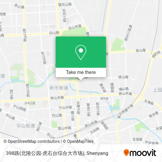 398路(北陵公园-虎石台综合大市场) map