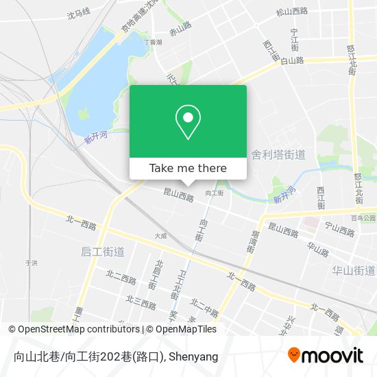 向山北巷/向工街202巷(路口) map