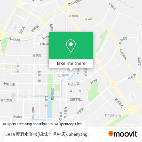 5919度酒水直供(绿城全运村店) map