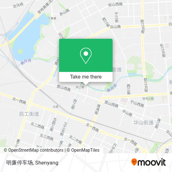 明廉停车场 map