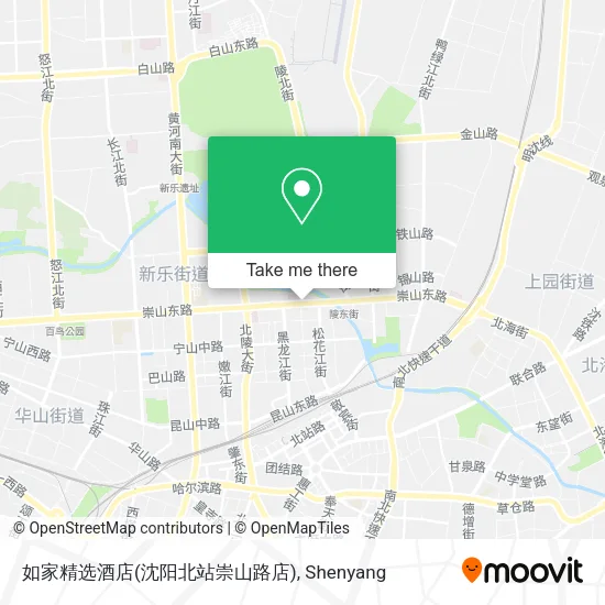 如家精选酒店(沈阳北站崇山路店) map