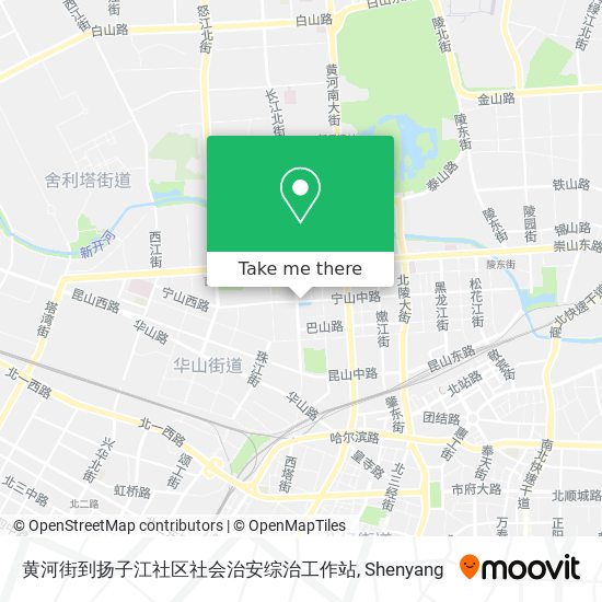 黄河街到扬子江社区社会治安综治工作站 map