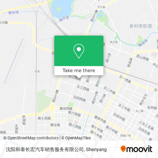 沈阳和泰长宏汽车销售服务有限公司 map