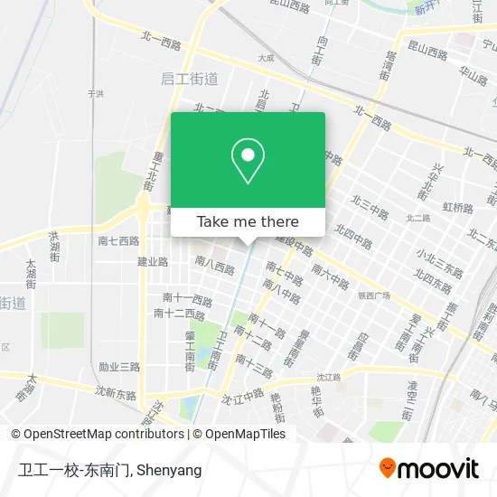 卫工一校-东南门 map