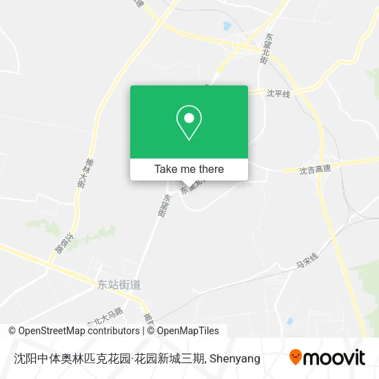 沈阳中体奥林匹克花园·花园新城三期 map