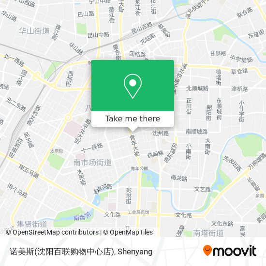 诺美斯(沈阳百联购物中心店) map