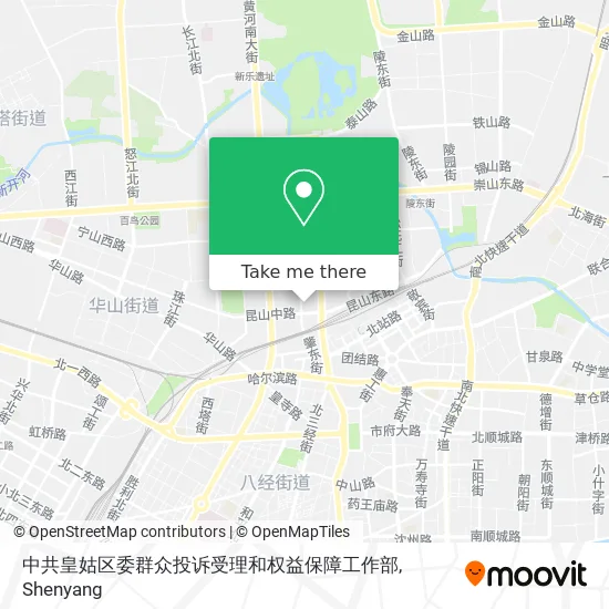 中共皇姑区委群众投诉受理和权益保障工作部 map