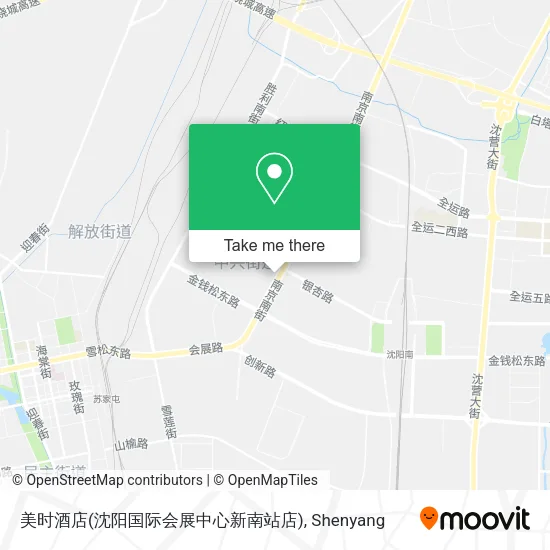 美时酒店(沈阳国际会展中心新南站店) map