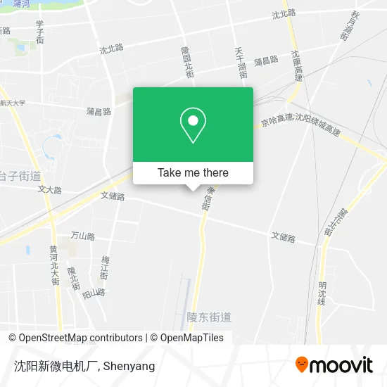 沈阳新微电机厂 map