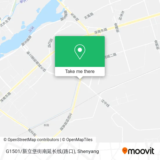 G1501/新立堡街南延长线(路口) map
