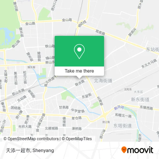 天添一超市 map