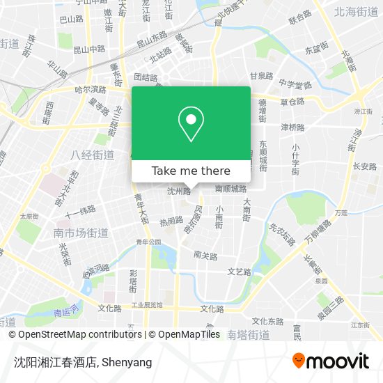 沈阳湘江春酒店 map